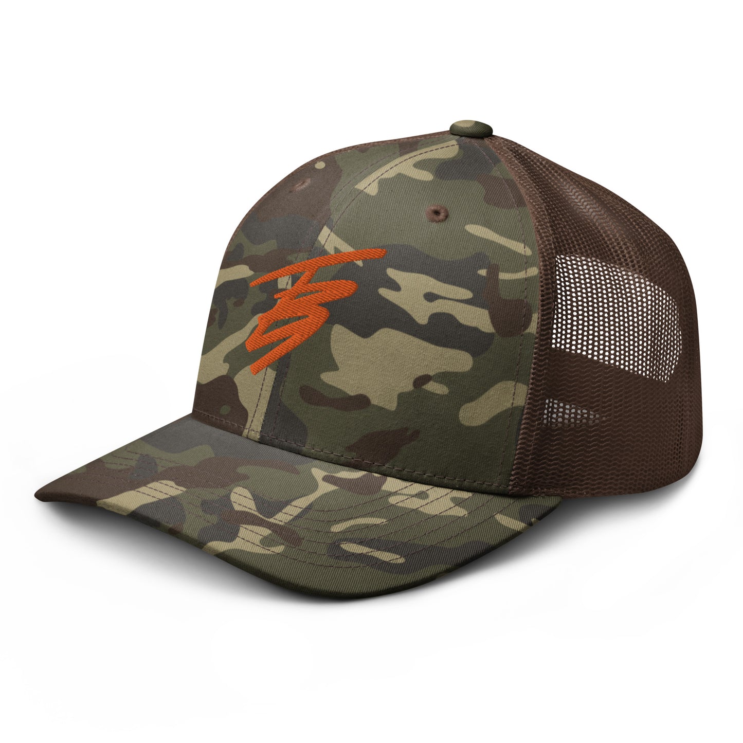 Camo & Orange | TB9 Mesh Hat