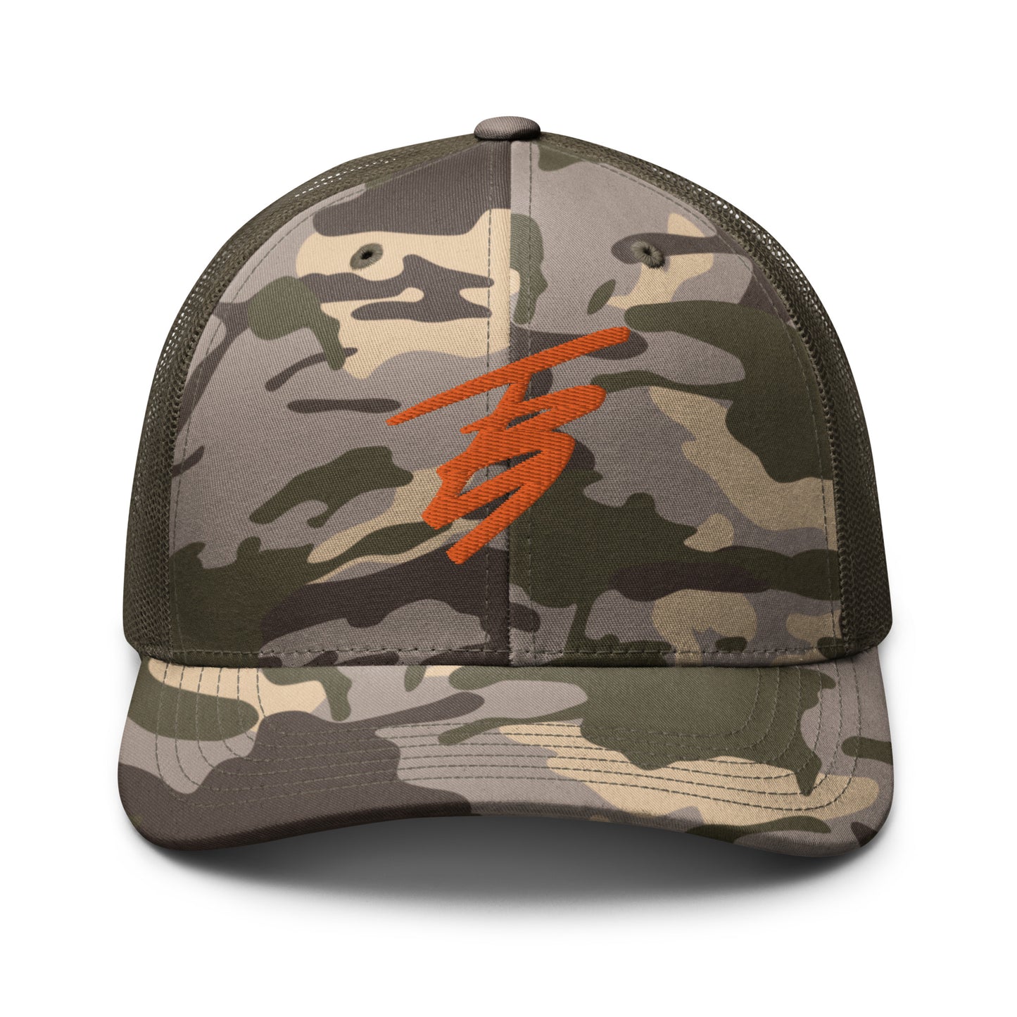 Camo & Orange | TB9 Mesh Hat