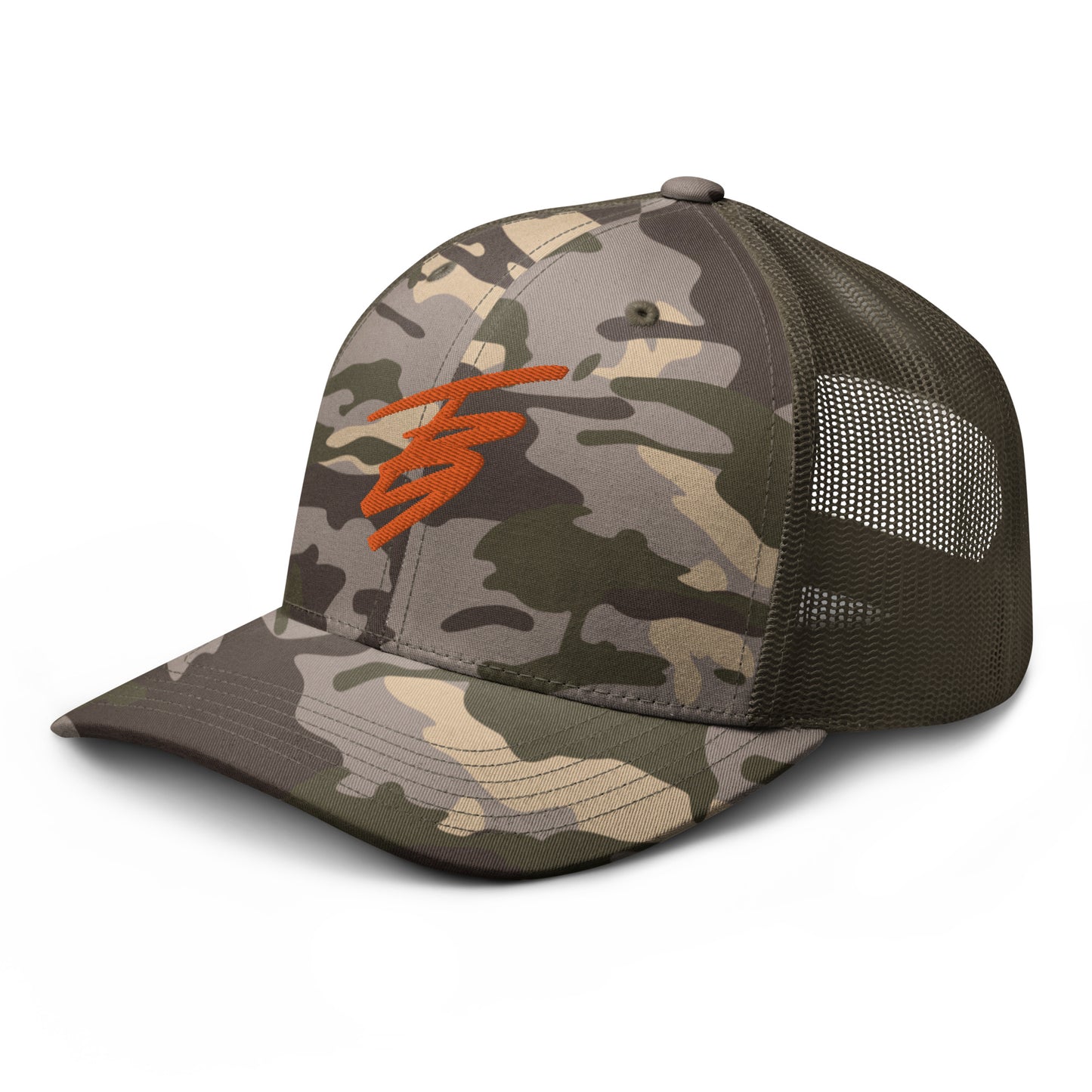 Camo & Orange | TB9 Mesh Hat