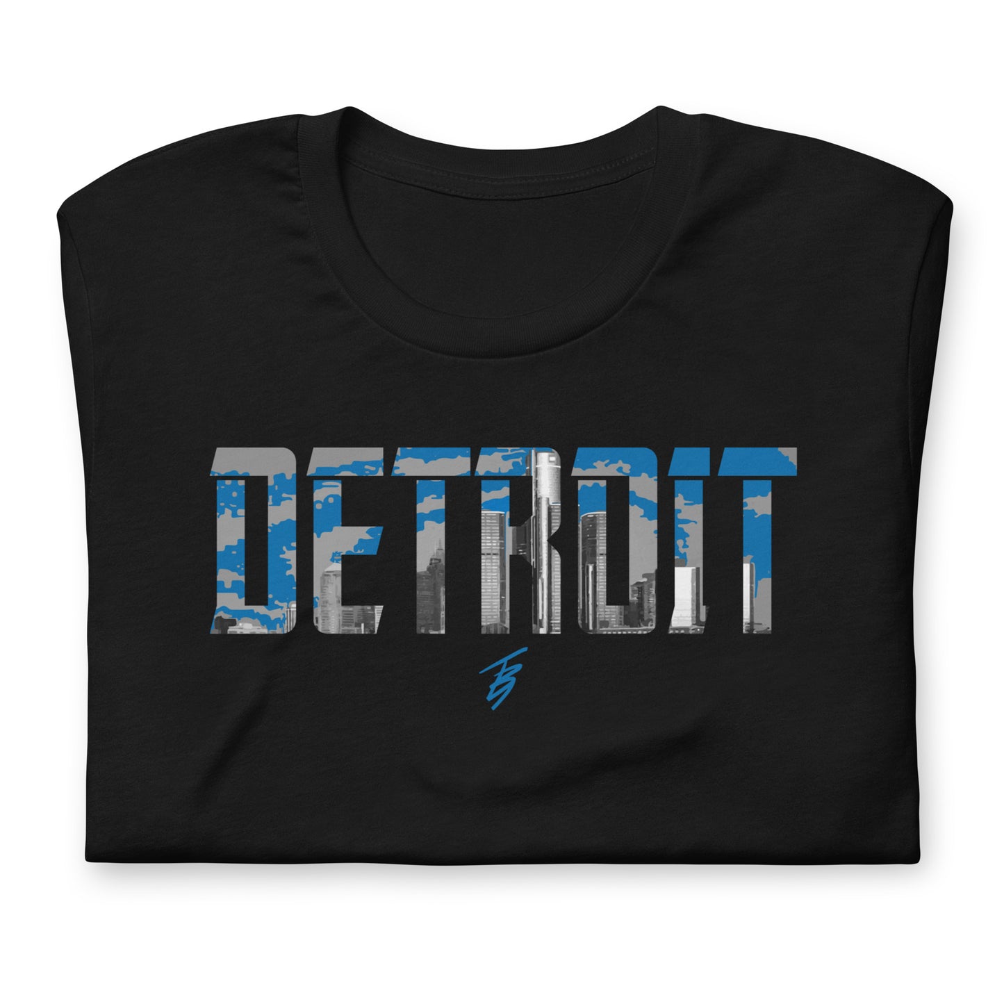 Detroit Blue + Grey || TB9 Unisex t-shirt