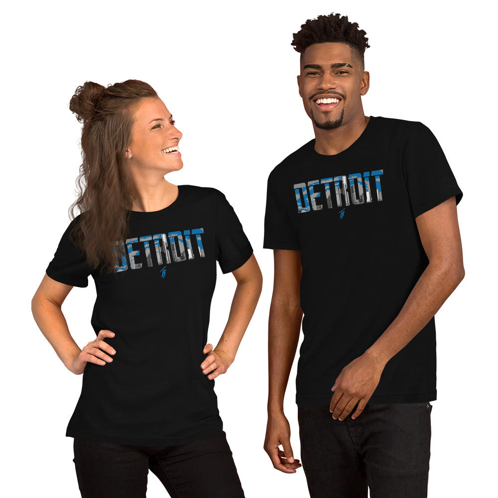 Detroit Blue + Grey || TB9 Unisex t-shirt