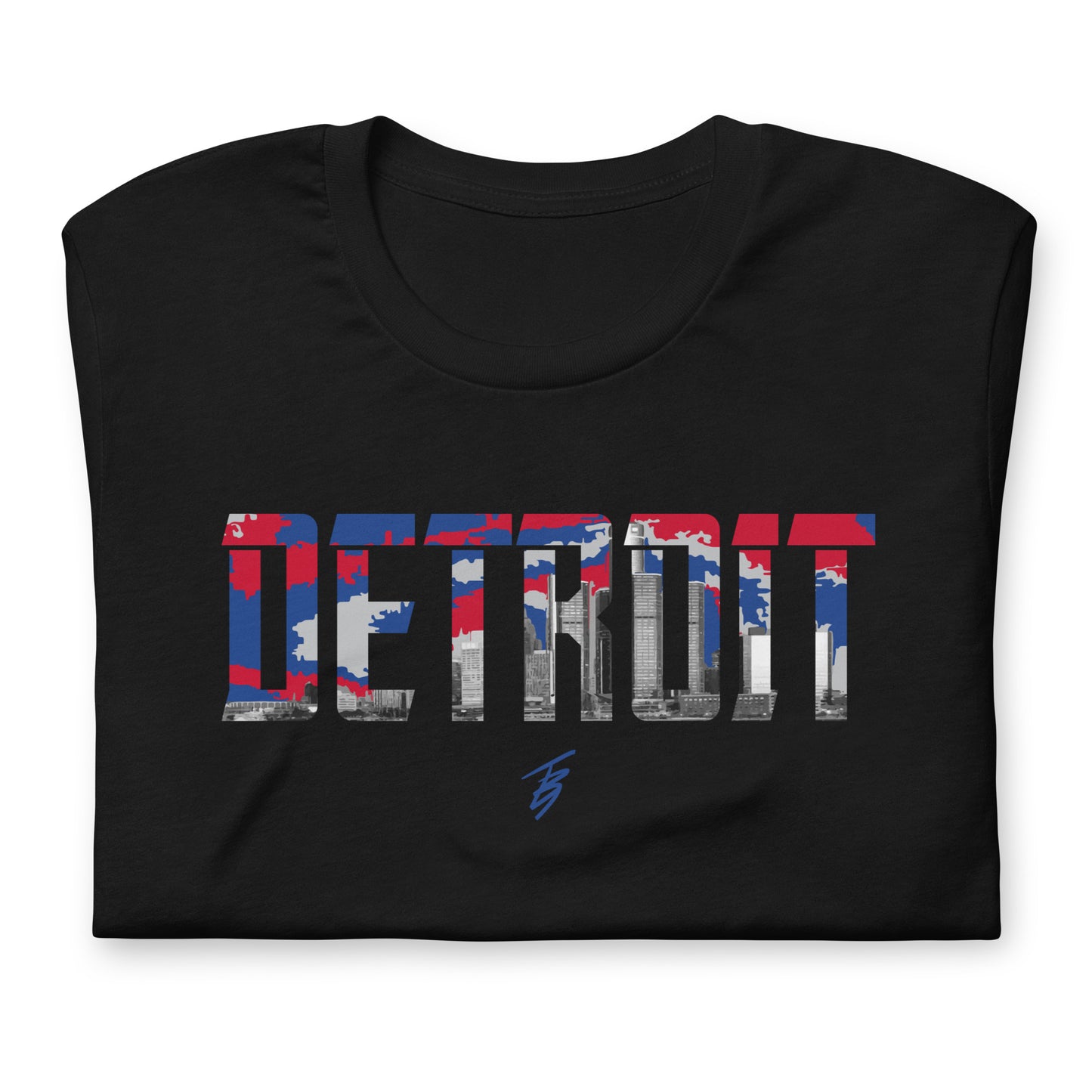 Detroit Blue + Red || TB9 Unisex t-shirt