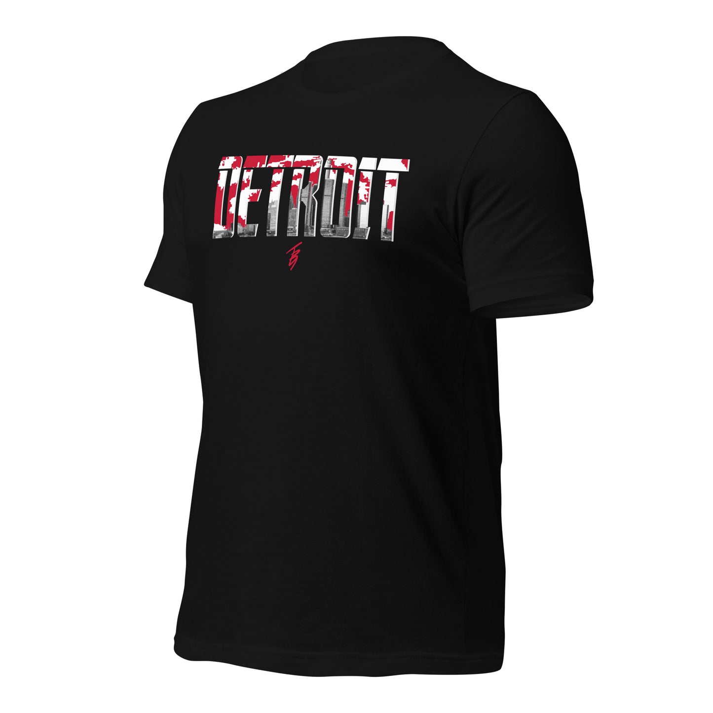 Detroit Red + White || TB9 Unisex t-shirt