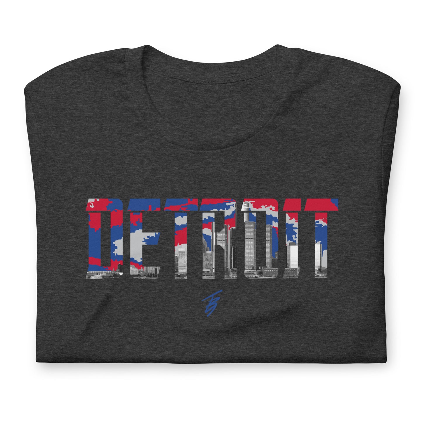 Detroit Blue + Red || TB9 Unisex t-shirt