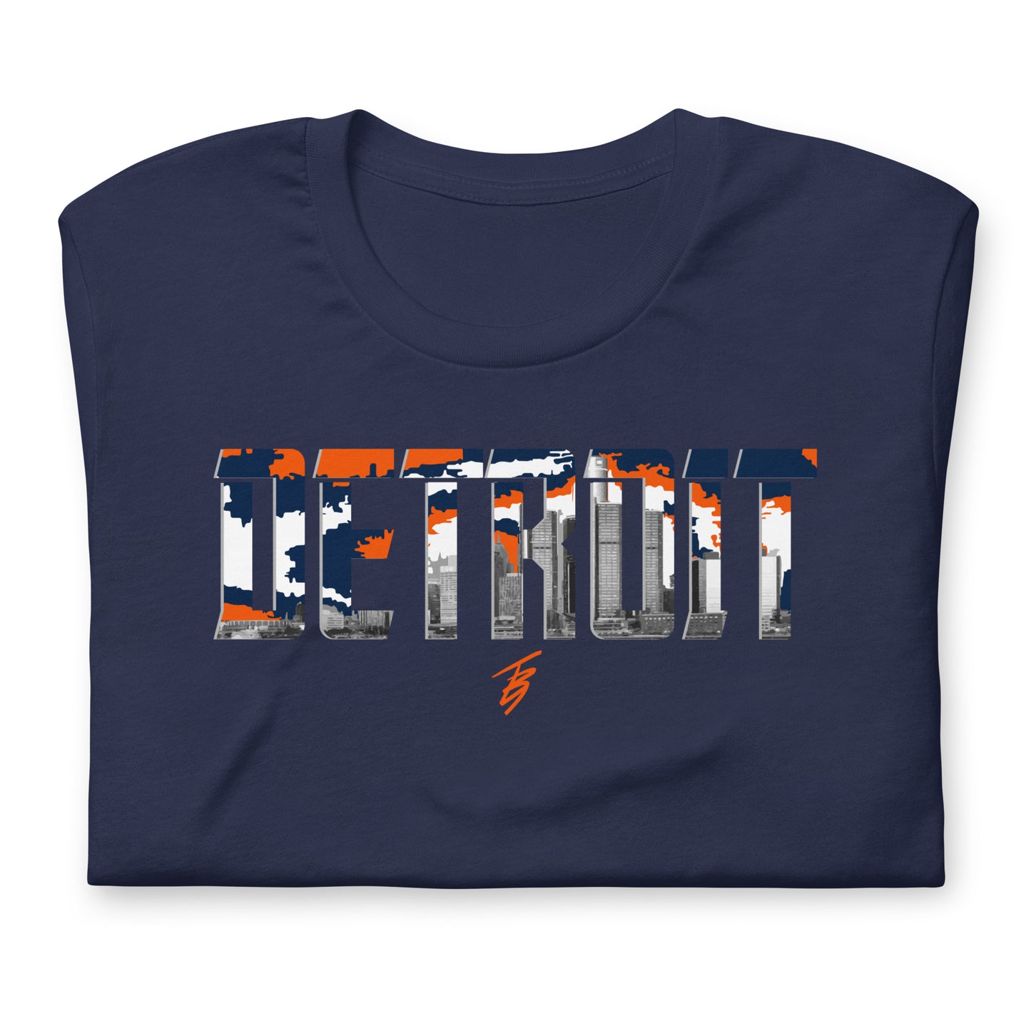 Detroit Blue + Orange || TB9 Unisex t-shirt