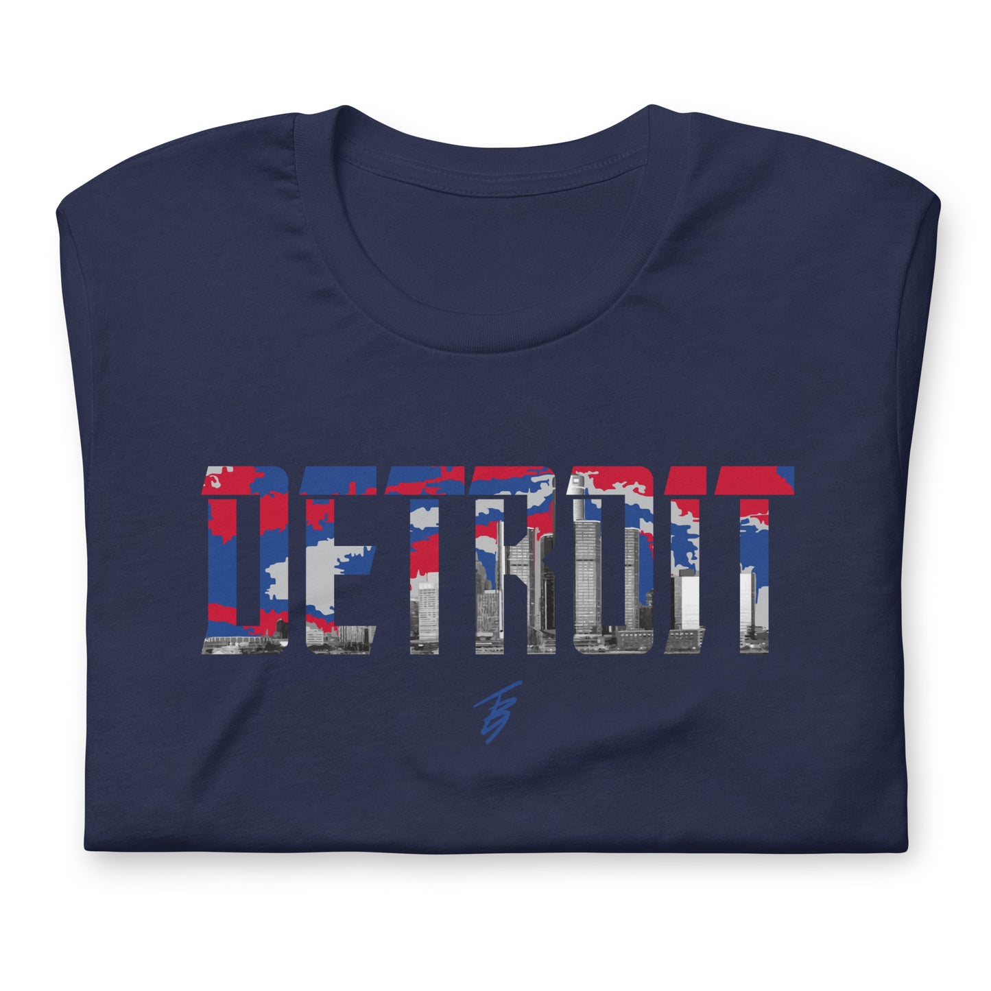 Detroit Blue + Red || TB9 Unisex t-shirt