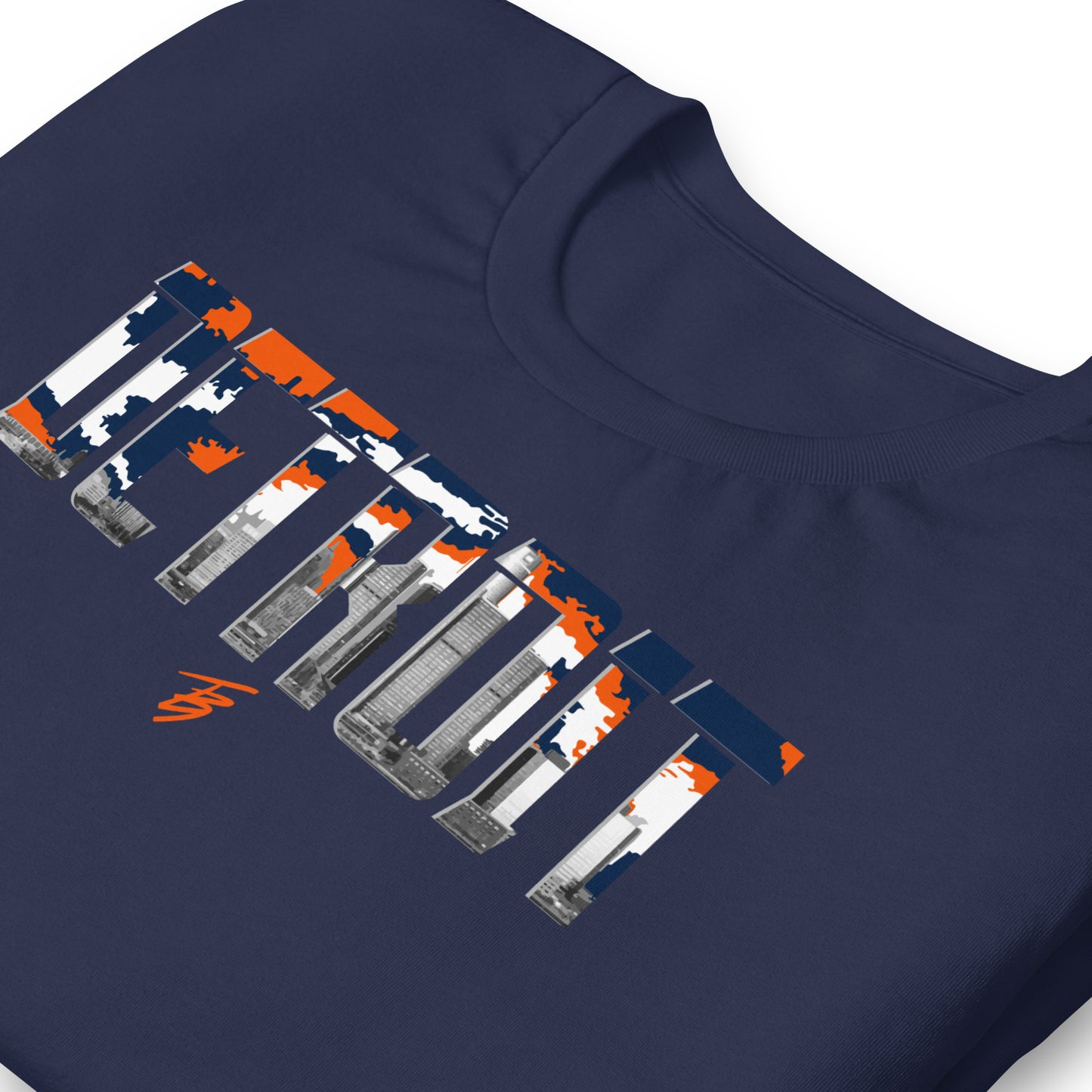 Detroit Blue + Orange || TB9 Unisex t-shirt