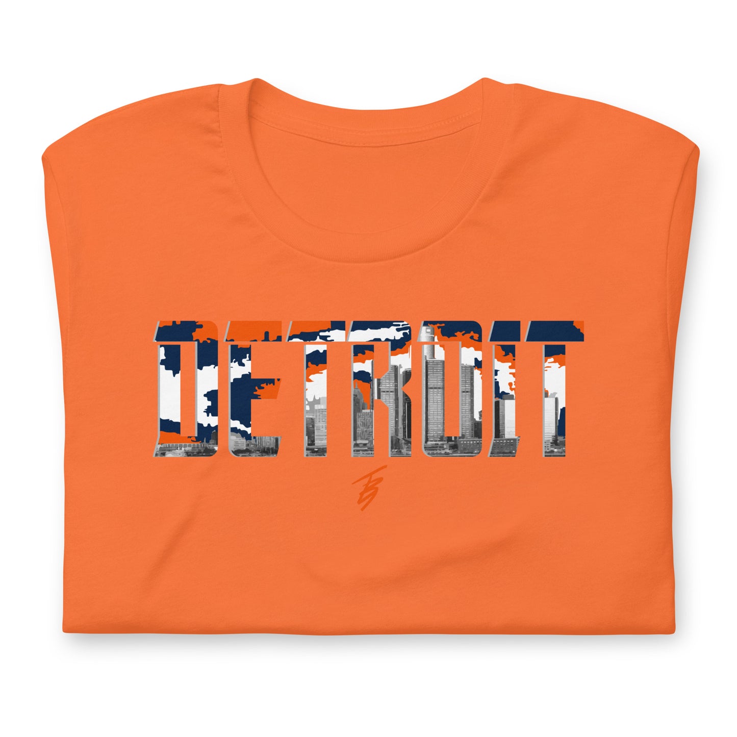 Detroit Blue + Orange || TB9 Unisex t-shirt