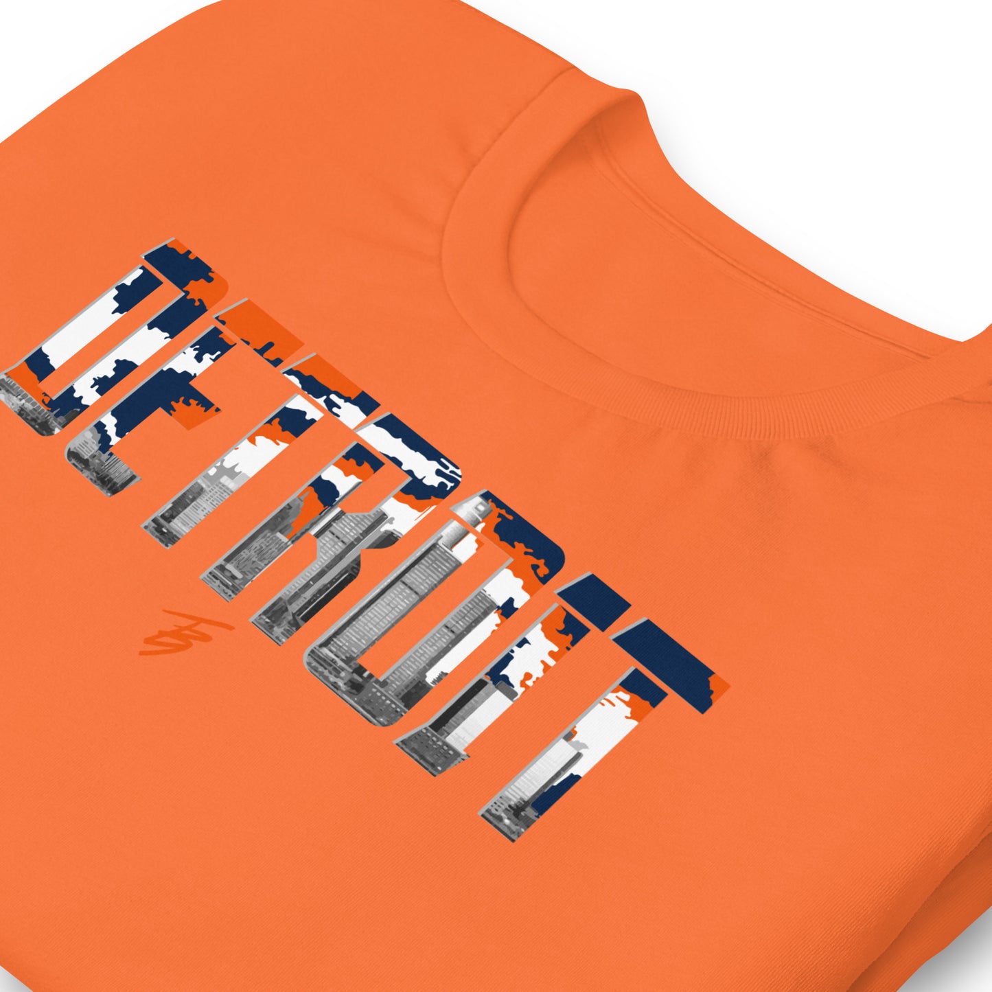 Detroit Blue + Orange || TB9 Unisex t-shirt