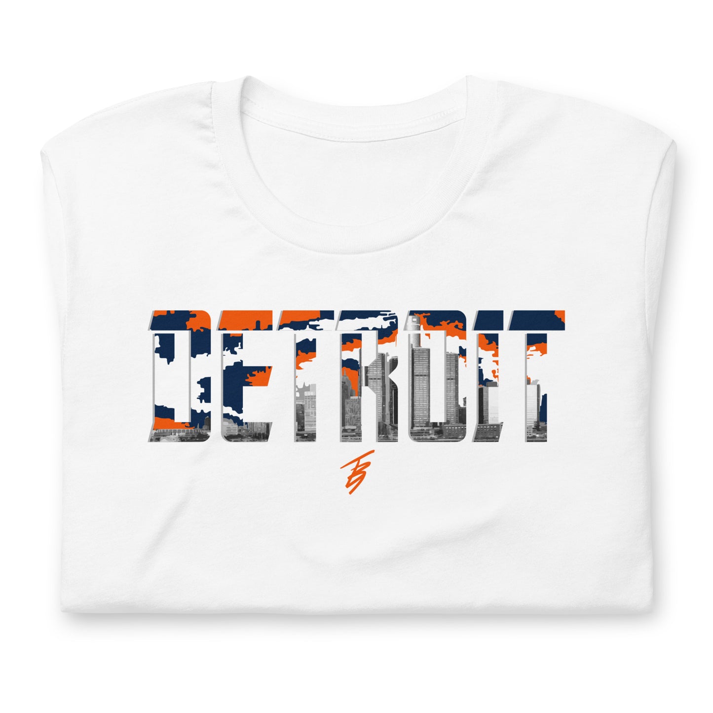 Detroit Blue + Orange || TB9 Unisex t-shirt