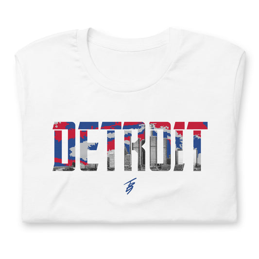 Detroit Blue + Red || TB9 Unisex t-shirt