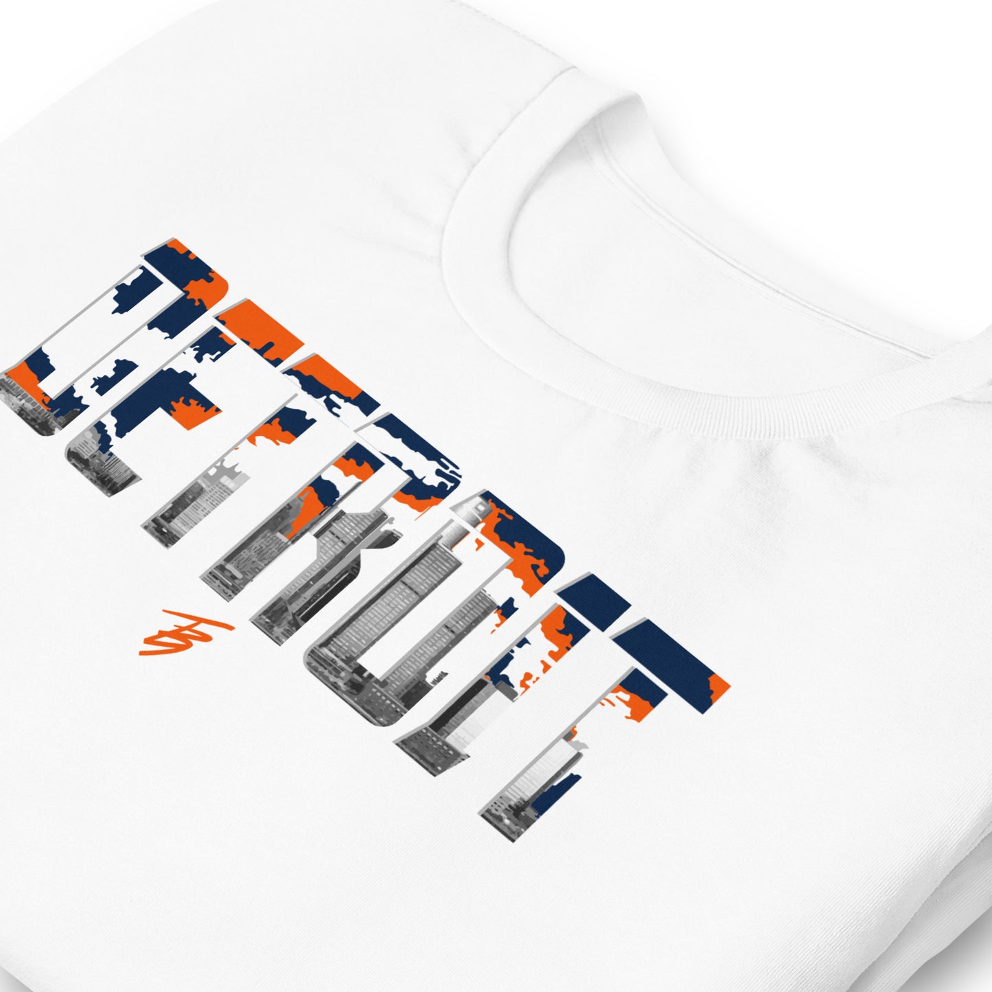 Detroit Blue + Orange || TB9 Unisex t-shirt